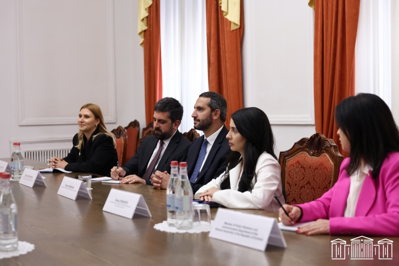 ԱԺ նախագահի տեղակալ Ռուբեն Ռուբինյանը հանդիպել է ԵԱՀԿ ԽՎ դիտորդական առաքելության պատվիրակության հետ