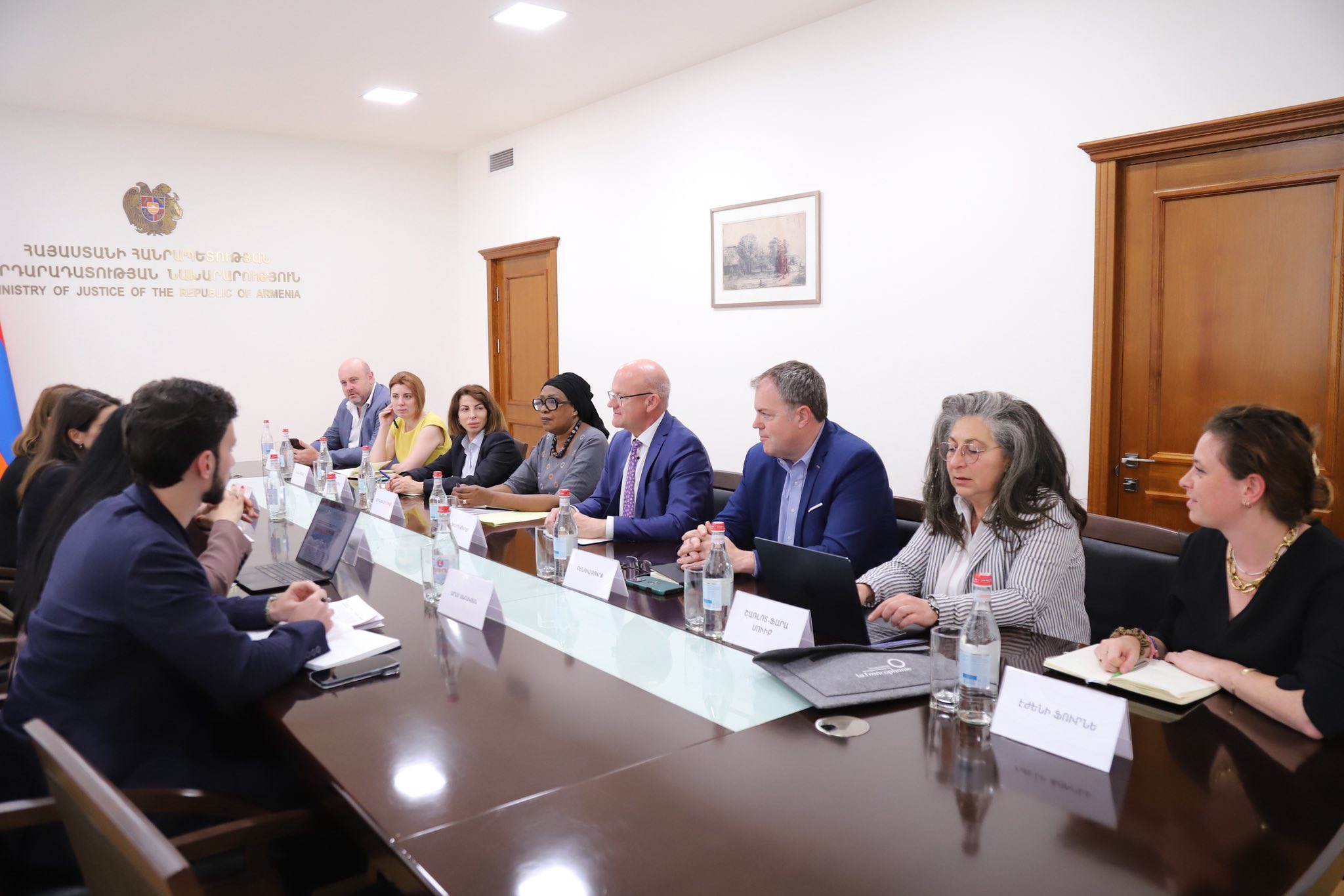 Արդարադատության նախարարի տեղակալ  Աննա Կարապետյանը հանդիպել է Ֆրանկոֆոնիայի դիտորդական առաքելության պատվիրակության հետ