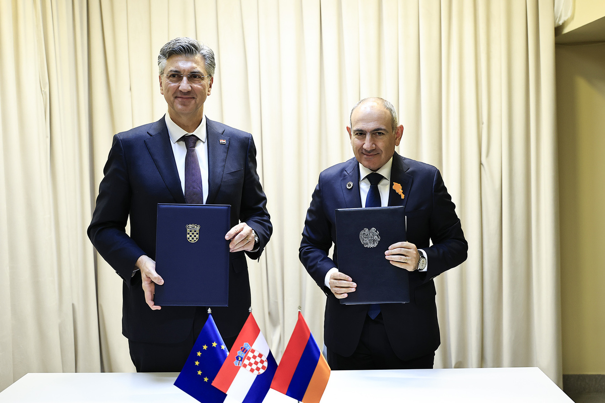 Հայաստանի և Խորվաթիայի միջև ստորագրվել է ռազմավարական երկխոսության մասին համատեղ հռչակագիր