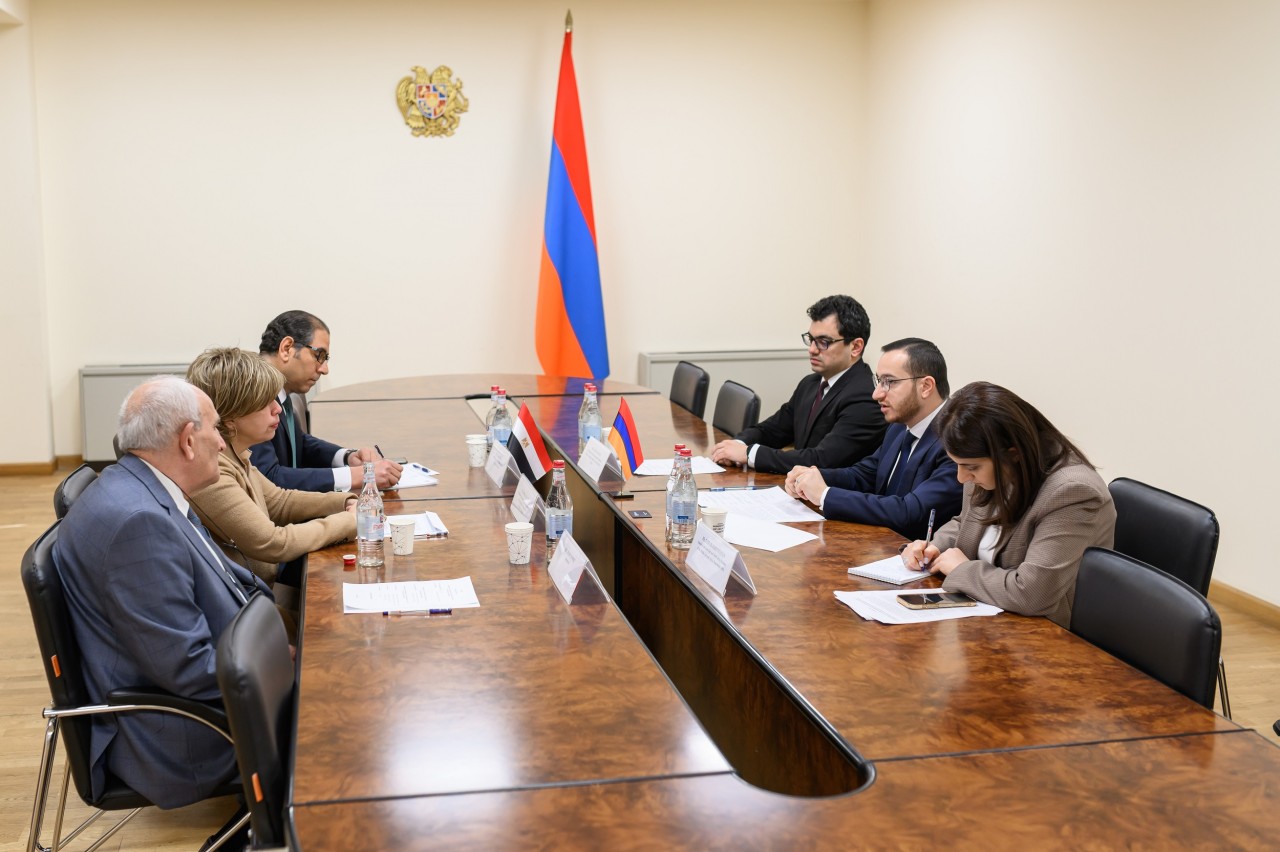 Նախարար Մխիթար Հայրապետյանն ընդունել է Հայաստանում Եգիպտոսի դեսպան Ամալ Աֆիֆիին