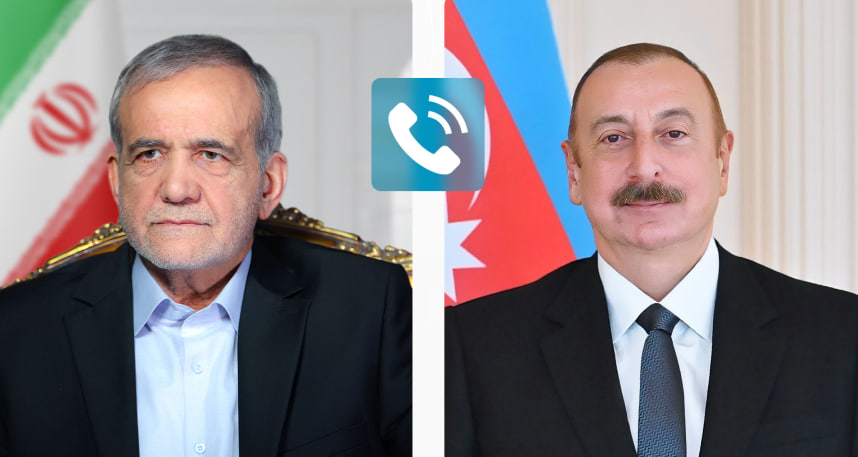 Ադրբեջանի և Իրանի նախագահները հեռախոսազրույցում անդրադարձել են տարածաշրջանային իրավիճակին