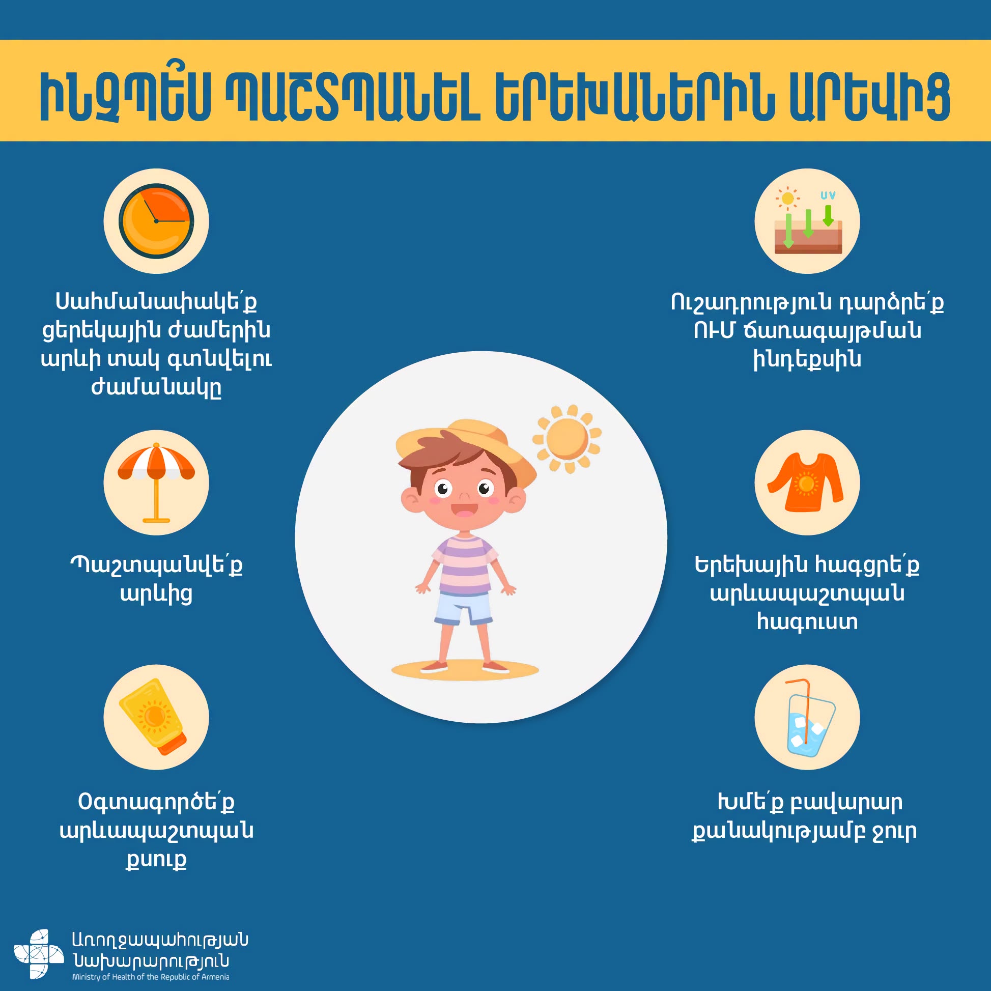 Ինչպե՞ս պաշտպանել երեխաներին արևի վնասակար ազդեցությունից․ ԱՆ  